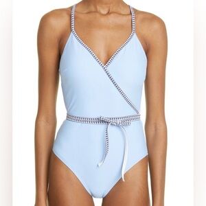 Lemlem One Piece Swimsuit Blue Size XL